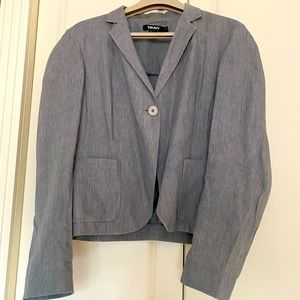 DKNY 100%LINEN BLAZER Sz 10